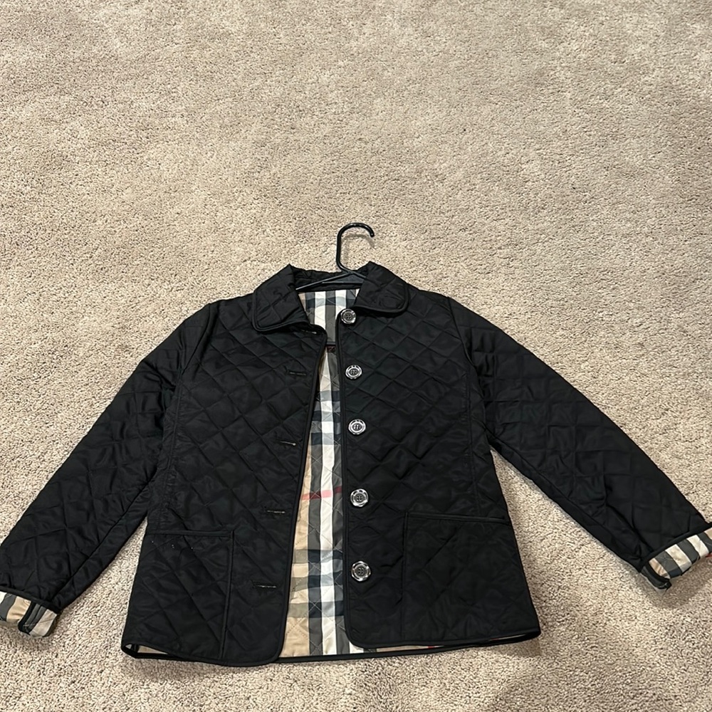 Authentic children Burberry quilted jacket